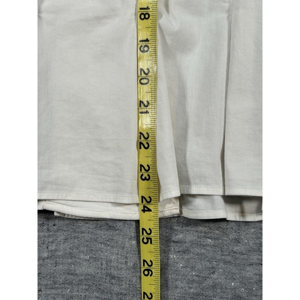 Burberry London Shirt Womens 8 White Long Sleeve Short Sleeve Button-Up Top - Picture 13 of 13